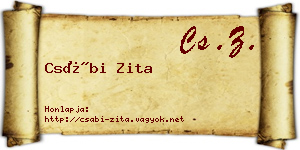 Csábi Zita névjegykártya